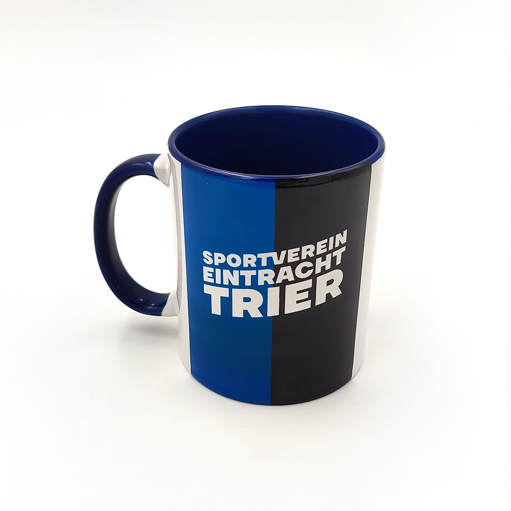 Tasse "Blau, Schwarz und Weiß"